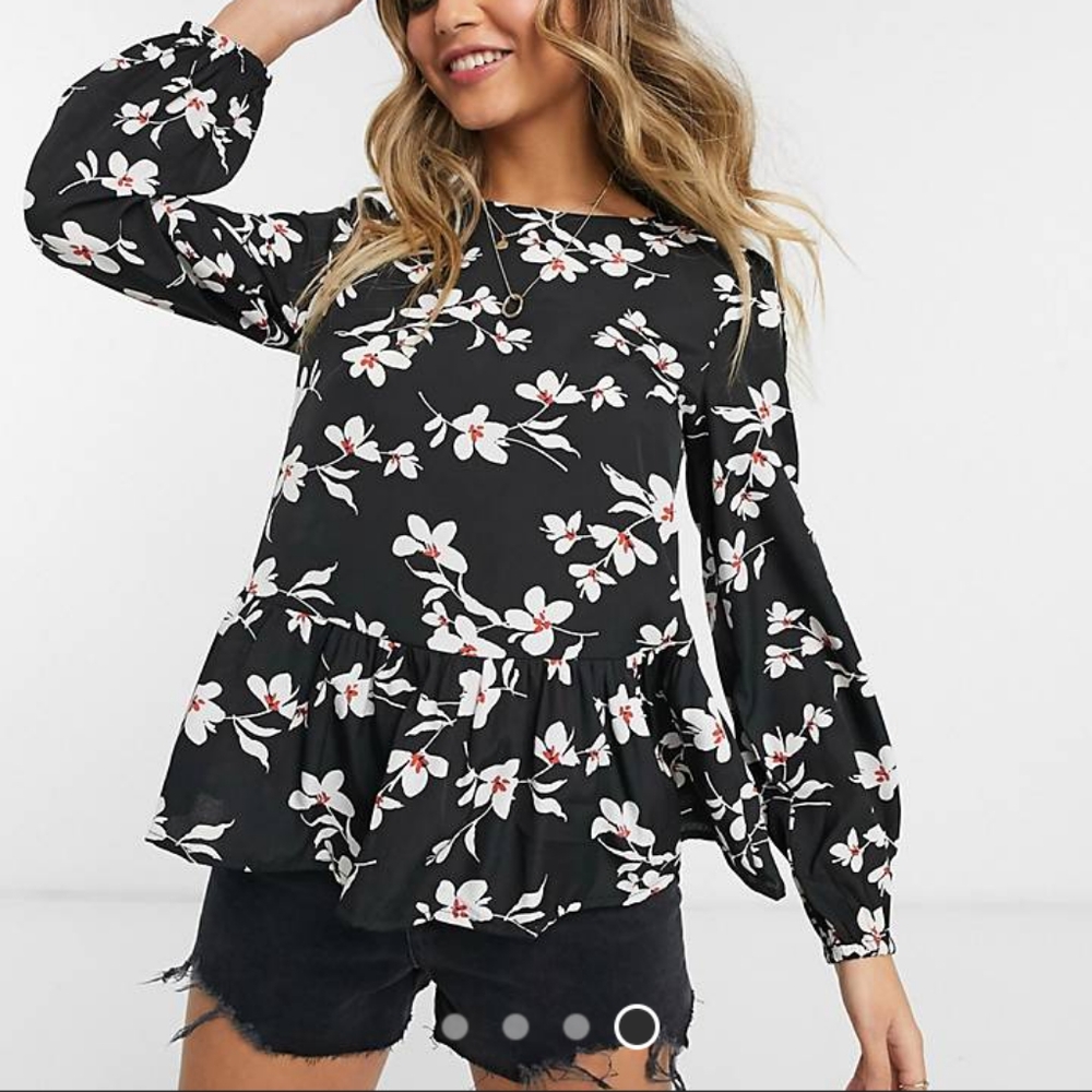 Newlook peplum top